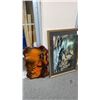 Image 1 : LAQUERED IMAGE ON WOOD WITH FRAMED PRINT