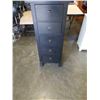 Image 2 : 5 DRAWER BLACK SLIM DESIGN DRESSER