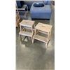 Image 1 : 2 WOODEN STEP STOOLS