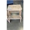 Image 2 : 2 WOODEN STEP STOOLS