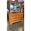 Image 1 : 6 DRAWER SOLID PINE DRESSER W/ MIRROR