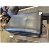 Image 2 : NEW BLACK LEATHER STORAGE OTTOMAN