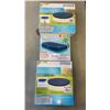 Image 1 : 3 INTEX POOL COVERS ONE IS FOR SWIM CENTER FAMILY POOL AND 2 ARE FOR 12 FOOT DIAMETER ROUND POOLS