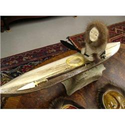 Whalebone Kayaker by Michael Scott 20"