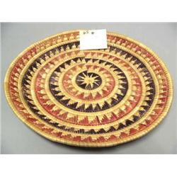 12 1/2" Fancy Stitch Grass Tray by Pauline Jimmy of Chefornak, AK