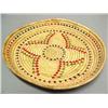 Image 1 : 10 1/2" Eskimo Grass Tray, Multicolor seal gut by Anna Lupie of Kipnuk