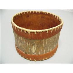 7" x 5" Birchbark Basket by Annie Denny of Tanacross, AK