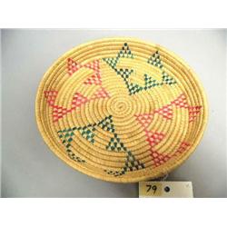 9" Grass Tray, Pink/Turquoise Seal Gut Design