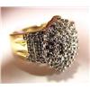 Image 1 : Heavily Encrusted with Diamonds Lady's Cocktail Ring