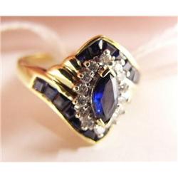 Lady's Saphire and Diamond Ring