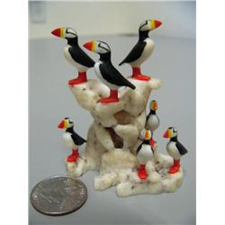 7 Puffins Ivory Rookery by Al Mayac