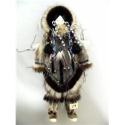 14" Doll made by Caroline Penayah  master doll maker, of Savoonga on St. Lawrence Island