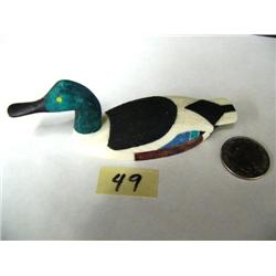 White Walrus Ivory,  India Ink  4"  Shoveler by Al Mayac