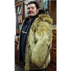 Extra Large David Green Men's Wolf Parka w/ wolverine rough   $700 minimum bid