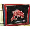 Image 1 : Framed Tlingit Button Blanket Whale clan:  31" x 34 1/2" blanket,  Frame is 37 1/2" x 37 1/2"