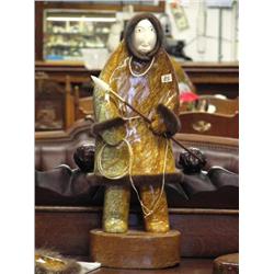 22 1/2" Soapstone Hunter by Michael Scott,