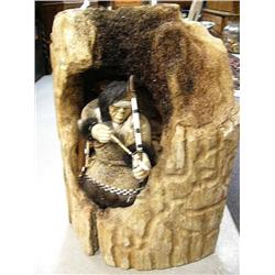 Richard Miller Carved Whalebone Hunter