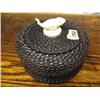 Image 1 : 5" Baleen Basket with Carved Whale