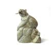 Image 1 : Soapstone Bear 8 1/2" with Fish in its mouth