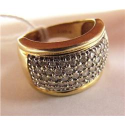 Lady's Ring with 50+ Diamonds  estimated 1 carat of diamonds