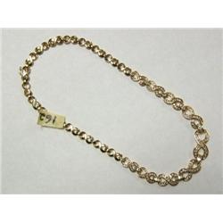 Gold and Diamond Lady's Necklace, approx 186 diamonds weighs approx 5 cts.