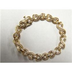 14k gold Matching Bracelet 269 diamond, approx 6 cts.