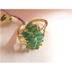 12 Emeralds Lady's Ring