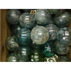 Lot of old 25 Glass Fish Floats A