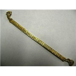 Lady's Gold Nuggeted Watch Band with 6 Diamonds