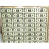Image 1 : Uncut Sheet of $1 Bills