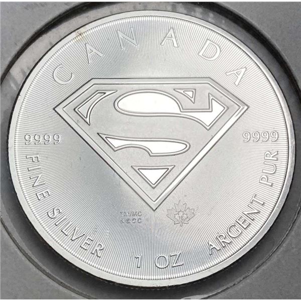 2016 Canada $5 Superman 1 ozt .9999 Silver