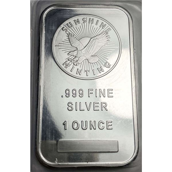 Sunshine Minting Eagle 1 ozt .999 Silver Bar