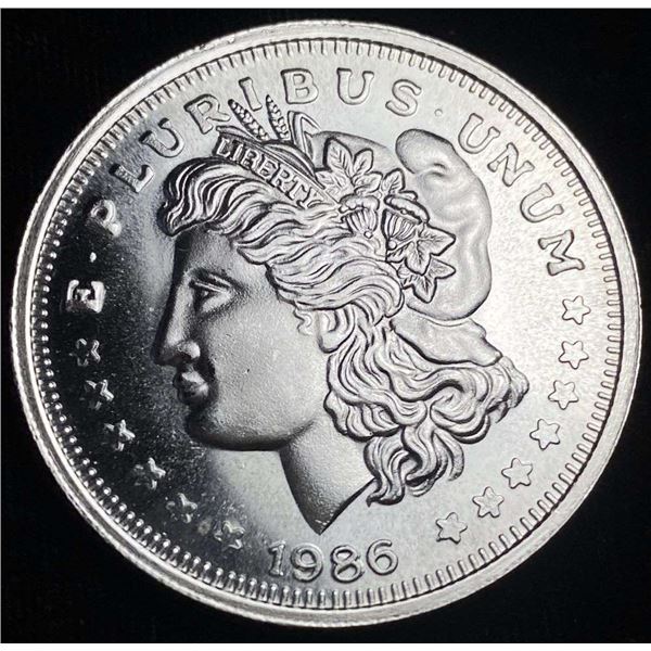 1986 Morgan Design 1 ozt .999 Silver Trade Unit