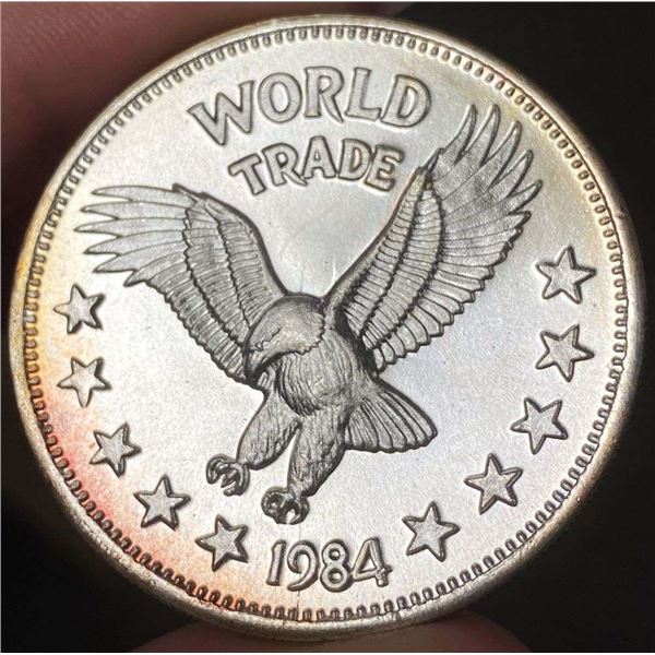 1984 World Trade Eagle One World Trade Unit 1 ozt .999 Silver