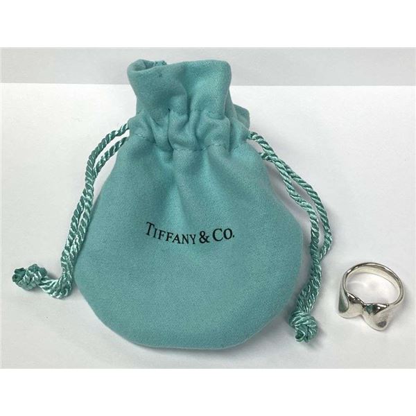 Tiffany & Co. Elsa Peretti Bowtie Ring .925 Sterling Silver
