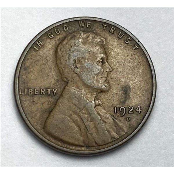1924-D Lincoln Cent VF