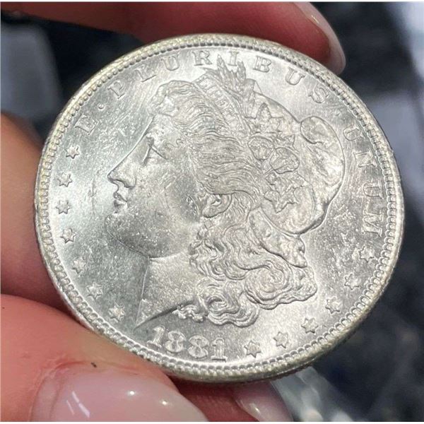 1881-S Morgan Silver Dollar MS65