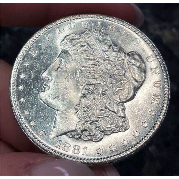 1881-S Morgan Silver Dollar MS65