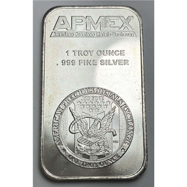 Apmex 1 ozt .999 Silver Bar