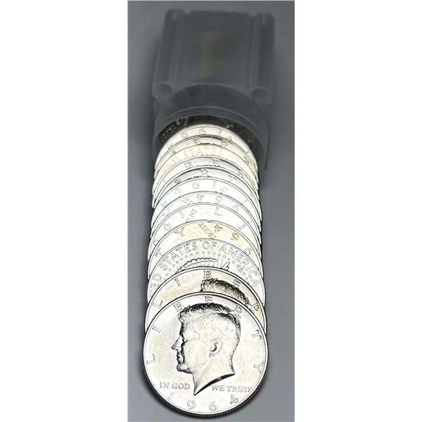 Roll (20-coins) 1964 Kennedy Half Dollar 90% Silver Mint Condition
