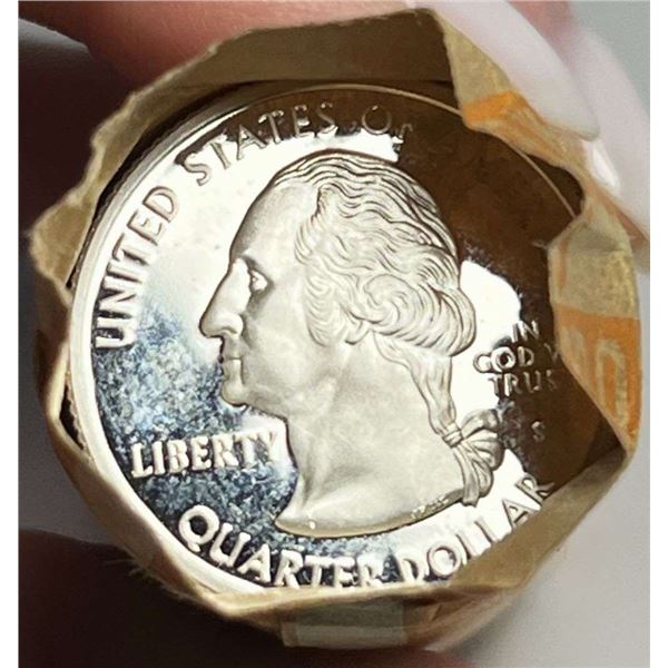 Bank Wrapped Roll (40-coins) Proof State Silver Quarters