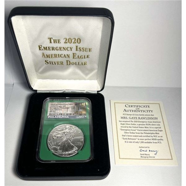 2020(P) American Silver Eagle NGC MS69 Early Releases