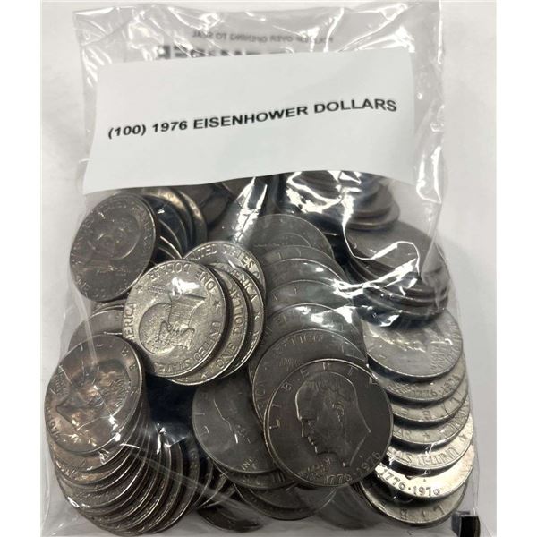 1976 $100 F.V. Eisenhower Dollars