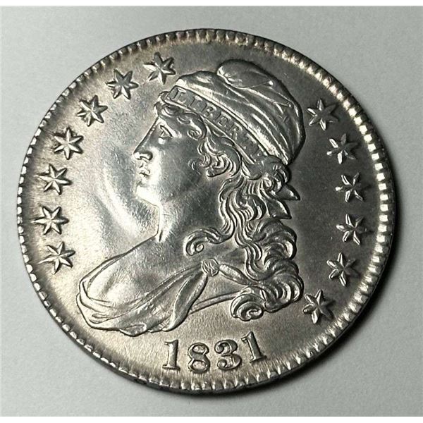 1831 Capped Bust Silver Half Dollar XF