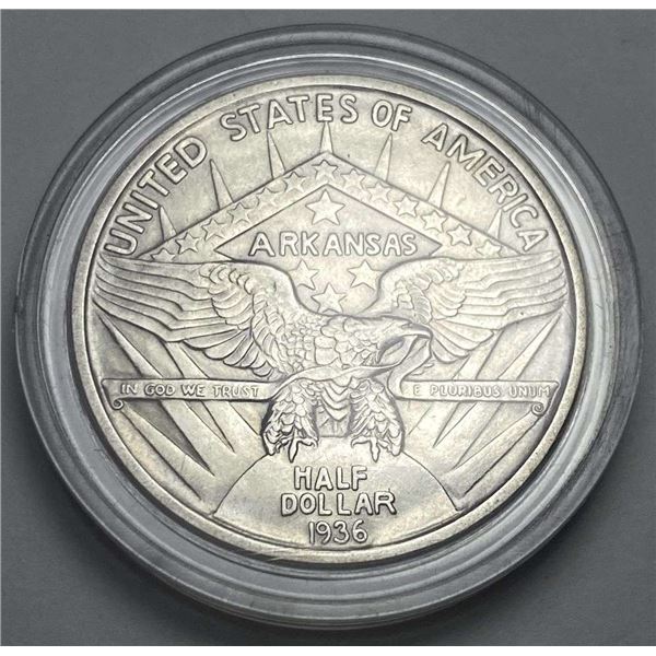 1936 U.S. Arkansas Commemorative Silver Half Dollar MS63