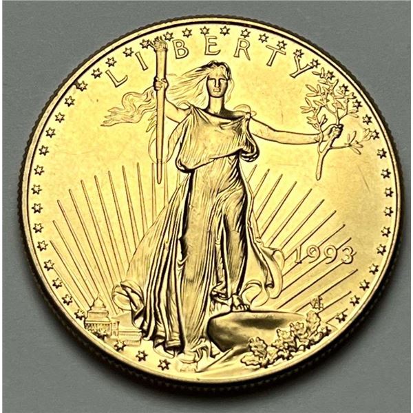 Last Minute! 1993 American Gold Eagle $50 1 ozt Fresh BU