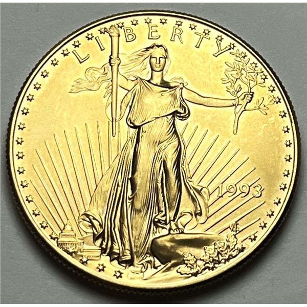 Last Minute! 1993 American Gold Eagle $50 1 ozt Fresh BU
