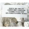 Image 4 : Bag of Almost Mint 90% Silver 1964 JFK $100 Face