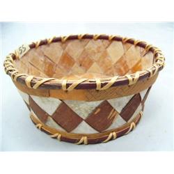 7" Birch Bark Basket by Manie Oxereok of Kobuk, AK (44)