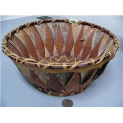 10" Birch Bark Basket by Manie Oxereok of Kobuk, AK (44)